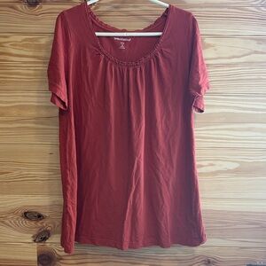 Woman Within Terracotta Short Sleeve Tee